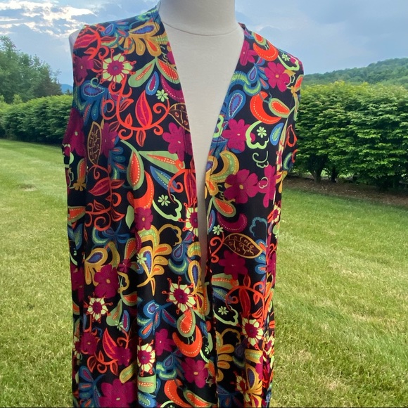 Lularoe Joy Long Open Front Cardigan - Picture 9 of 15